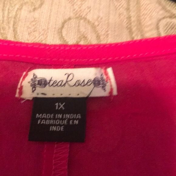 Bright pink beaded tank top - Picture 3 of 8